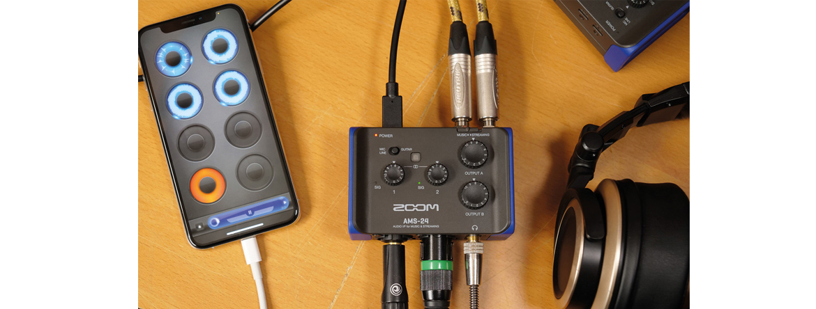 USB-аудиоинтерфейсы Zoom AMS 22/24/44 - маленькие, простые и чрезвычайно прочные.
